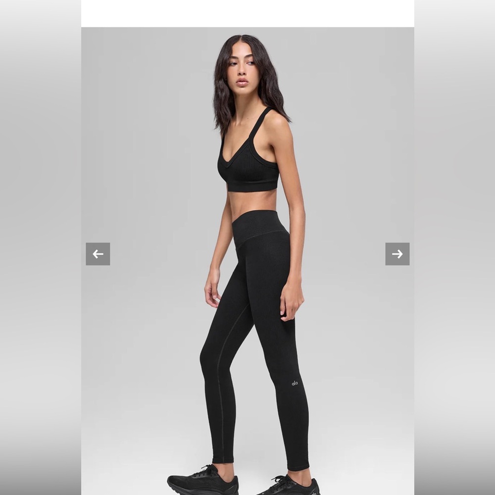 ALO Yoga two toned ribbed leggings